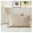 thumbnail image 6 of 3-Piece 100% Cotton Oversized Bedspread Lightweight Quilt Coverlet Embroidery Farmhouse Bedding Set T0 ( Beige, Queen (100"x106")), 6 of 8