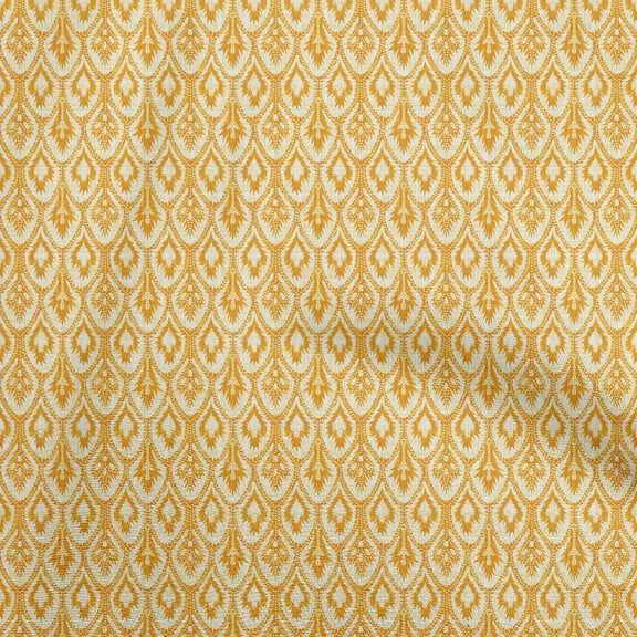 oneOone Viscose Chiffon Yellow Fabric African Craft Projects Decor Fabric Printed By The Yard 42 Inch Wide