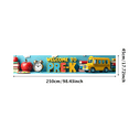 thumbnail image 3 of Colorful Welcome to Pre K Banner with School Bus Books Apples Alarm Clock Backdrop Decor for Preschool Opening Party Classroom Decorations Photography Props, 3 of 8