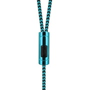 3.5mm In-Ear Headphones with Microphone - Bass Stereo Earbuds - TPE Cable - Compatible with Phones, PC & Tablets