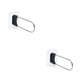 thumbnail image 2 of Advancent Perchero de PVC, estante de almacenamiento, portátil, extraíble, autoadhesivo, Clips para dormitorio de alta resistencia, soporte Negro 2Conjunto, 2 of 6