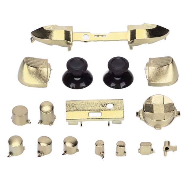 Juego completo de botones para mando de juego, mangos de repuesto galvanizados, accesorios para Xbox Series XGold