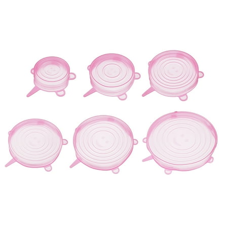 6 pcs Reusable Kitchen Tools Silicone Stretch Bowl Cover Food Fresh Keeping Lids Kitchen Tools