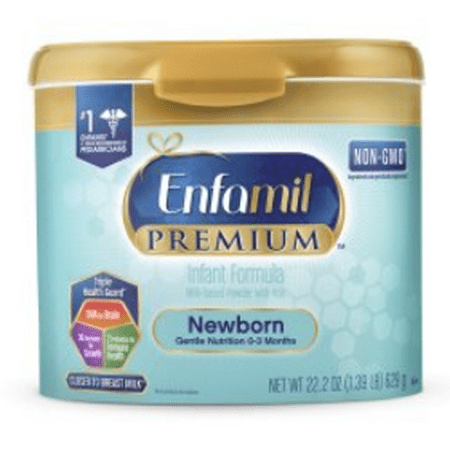 Enfamil Newborn PREMIUM Infant Formula (4 Pack) Powder 22.2 Ounce Reusable Tub