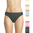 thumbnail image 1 of Hanes Ultimate® Women's Comfort Cotton Bikinis 6-Pack (Includes 1 Free Bonus Bikini) Pearl Pointelle/Light Buff Pointelle/Misty Lilac Pointelle/Bay..., 1 of 3