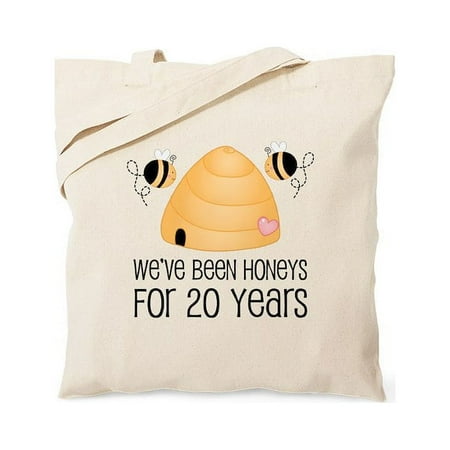 CafePress – 20Th Anniversary Honey Tote Bag – Unisex Canvas Tote Bag Beige 1-Piece
