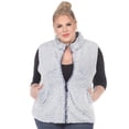 thumbnail image 1 of White Mark Women's Zip Up Sherpa Vest, 1 of 6