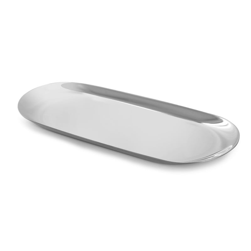 Stamens tray,Stainless Steel Oval Tray 23X9.5x1cm Multicolor Metal