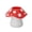 Red, variant on Adorable Desk Storage Container For Stationery Cosmetics Mushroom Designs Use
