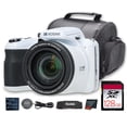 thumbnail image 1 of Kodak PIXPRO AZ425 Digital Camera (White) (AZ425WH) + 128GB Card + Bag + Cloth, 1 of 5
