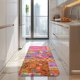 thumbnail image 4 of Bright Pioneer Flower Patchwork Kitchen Rug Mat,Kitchen Runner Rugs Non Skid Washable,Decorative Kitchen Floor Mats for Kitchen,Sink,Laundry,17"x47.2", 4 of 7