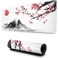 thumbnail image 1 of Japanese Cherry Blossom Ink Painting Gaming Mouse Pad Large XL Long Extended Pads Big Mousepad Keyboard Mouse Mat Desk Pad Home Office Decor Accessories for Computer Pc Laptop, 1 of 5