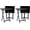 Black, variant on Folding TV Tray Set, Black - Collapsible Portable Snack Serving Tables, Home Furniture for Living Room, Bedroom, and Kitchen