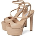 thumbnail image 6 of Steve Madden Larssa Blush Stiletto Heel Ankle Strap Peep Toe Heeled Sandals (Blush, 10), 6 of 9