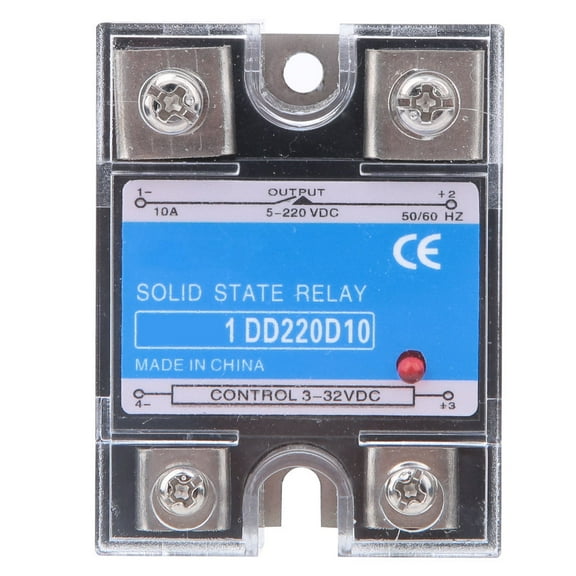 Solid State Relay DC SSR Input 3-32VDC Load 5-220VDC Control Relay(10A )