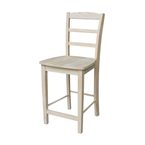 International Concepts Madrid 24"H Wood Counter Stool in Natural