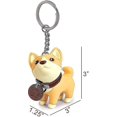 thumbnail image 2 of Llavero de perro colgante, llavero Shiba Inu lindo llavero de coche adecuado para adultos, 2 of 5