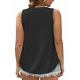 thumbnail image 5 of LANREMON Womens Plus Size Tank Tops Summer V Neck Eyelet Sleeveless Tops for Women Casual Loose Flowy Camisoles 3XL, 5 of 7