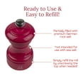 thumbnail image 6 of Peugeot Bistro 4-inch Manual Pepper Mill, Adjustable Coarseness, Stainless Steel Grinding, Pre-Filled with Black Peppercorns - Enhanced Flavors & Aromas (Candy Pink), 6 of 7