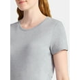 thumbnail image 5 of Time and Tru Women's Short Sleeve Crew Tee, Sizes XS – XXXL, 5 of 5