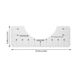 thumbnail image 2 of T-Shirt Alignment Ruler Round Neck Craft Center Ruler PVC Clothing Sewing Guide Tool, 10x3.5inch, 2 of 10