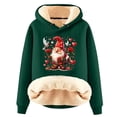 thumbnail image 1 of Chaquetas y abrigos casuales con capucha de manga larga para mujer, jersey con capucha de manga larga, top con estampado navideño, abrigo casual, top de poliéster para mujer, 1 of 2