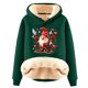 thumbnail image 1 of Chaquetas y abrigos casuales con capucha de manga larga para mujer, jersey con capucha de manga larga, top con estampado navideño, abrigo casual, top de poliéster para mujer, 1 of 2