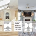 thumbnail image 5 of 52" 4 Blade Indoor Ceiling Fan with a Pull Chain and Light Kit, 5 of 9