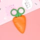 thumbnail image 3 of pstuiky Juego de tijeras con forma de frutas: zanahoria, plátano, uva y fresa. Incluye funda protectora. Herramientas de corte de papel seguras para niños., 3 of 3