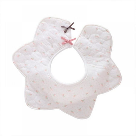

Synpos 0-3T Waterproof Infant Baby Bibs For Girls Boy 3 Layers Cartoon Cotton Baby Bibs Cute Print aliva Towel Baby Bibs 360 Degrees Rotatin (Style D)