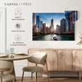 thumbnail image 5 of Elephant Stock Chicago River Boats Wall Art - Horizontal Canvas Wall Art - Living Room Wall Decor - Places Canvas - Teal And Blue Decor - 39" x 26", 5 of 8