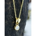 thumbnail image 4 of 1/3 CT TW Lab Grown Diamond Pendant Necklace For Women-Sparkling GH Color VS-SI Clarity 14K Yellow Gold Necklace With Chain, 4 of 6