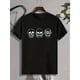 thumbnail image 1 of Camiseta de manga corta con cuello redondo y estampado de calavera para hombre, estilo gótico, informal, a la moda, pijama para estar en casa o para el verano., 1 of 5