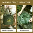 thumbnail image 6 of xaoyunyn Portable 20L Water Bucket for Camping,Hiking,Travel Outdoor Activities-Large Capacity,Lightweight,Folding Design,Easy to Carry,Multi-Purpose PVC Storage Solution,Green, 6 of 6