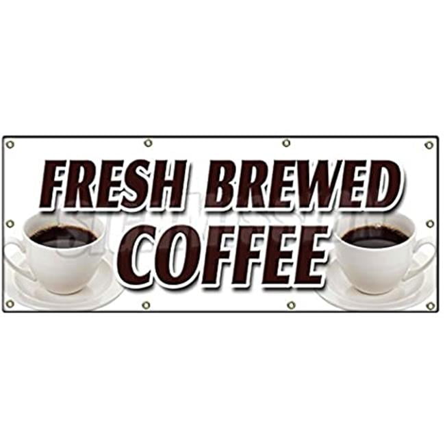 Banner Vinyl COFFEE Advertising Sign Flag Hot Coffee Espresso Donut Cappuccino 