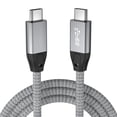 thumbnail image 1 of Generic High-Speed USB-C to USB-C Cable with 100W PD Fast Charging, 4K Video & Audio Sync, Thunderbolt 3 Compatibility, 1.5m Grey, 1 of 6