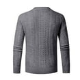 thumbnail image 4 of Hinvhai Mock Neck Sweater Winter Men's Warm Merino Pure Wool Knitted Dark Gray 8(XL), 4 of 6