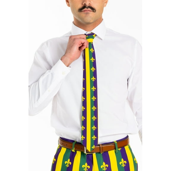 The Beignets For Breakfast - Shinesty Mardi Gras Tie