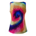 thumbnail image 2 of Tank Tops for Women Camisole Casual Sleeveless Tie-Dyed Print V Neck Vest Shirts Undershirt,Purple,S, 2 of 2