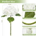 thumbnail image 5 of Hydrangea Artificial Flowers, Latex Real Touch Hydrangeas Lifelike Large Hydrangea Flowers for Home Decor Party Arrangements Wedding Bouquets Centerpieces (White), 5 of 5