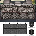 thumbnail image 3 of Car Trunk Organizer,Large Capacity Backseat Trunk Organizer(42"*18"),Collapsible Car Storage Bag with 8 Pocekt,Car Organizer for SUV/MPV/Truck - Leopard print, 3 of 14