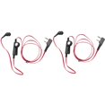 thumbnail image 2 of 4X 2 Pin Estilo de Fideos Auriculares ErgonóMicos Enchufe K Auricular Auriculares para Uv5R -888S Uv5R, 2 of 5