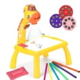 thumbnail image 1 of Multi-function Drawing Table Learning Desk with Music Function Trace and Draw Projector Art Drawing Board 24 Patterns Projection Tracing Painting Table Projection Sketchpad (Yellow), 1 of 8