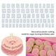 thumbnail image 3 of Molde reutilizable de letras pastel Wosthever 64 unids/set antiadherente portátil para galletas Fondant rosa, 3 of 6