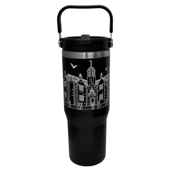 Disney Parks Glow in the Dark Haunted Mansion Stainless Tumbler New With Tag