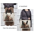 thumbnail image 6 of 16" Laptop Briefcase for Work Travel Laptop Shoulder Bag Carrying Handbag Laptop Case Cow and Christmas Gifts, 6 of 8
