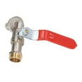 thumbnail image 2 of Adaptador de manguera de fregadero de repuesto, válvula de agua de latón para uso doméstico, salida de 1/2 pulg., entrada de 3/4 pulg., 2 of 14