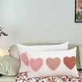 thumbnail image 5 of Love Heart Throw Pillow Cover,12 x 20 Inch Holiday Valentine's Day Mother's Day Anniversary Wedding Cushion Case Decoration for Sofa Couch Living Room, 5 of 7