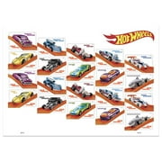 Hot Wheels Sheet of 20 Forever USPS First Class one Ounce Postage Stamps (20 Stamps) Christmas Celebration Toy Cars