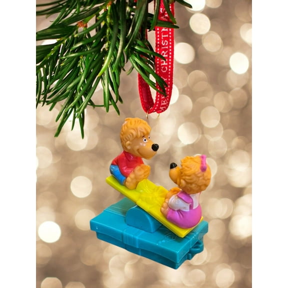 Ornament BERENSTAIN BEARS Teeter Totter See Saw Figure Figurine Charm 3” Gift